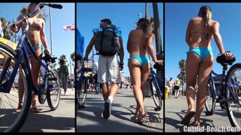 Candid beach videos